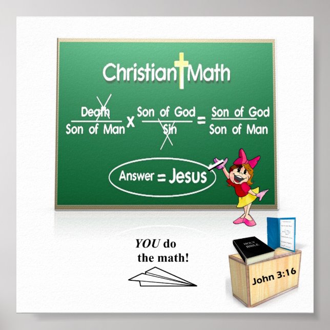 Poster de Matemática Cristã (Frente)