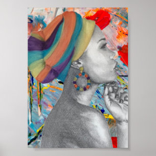 POSTER de Matriz de Canvas Premium QUEENCONFIDENCE
