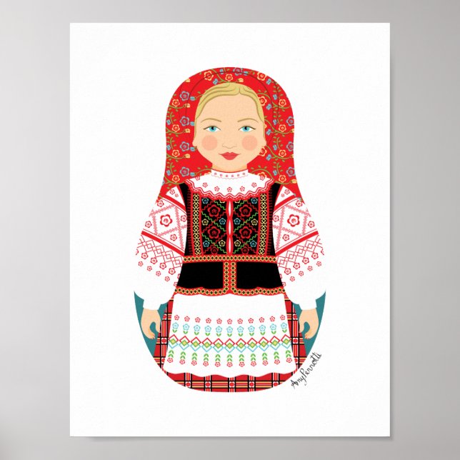 Poster de Matryoshka bielorrusso (Frente)