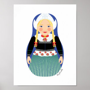 Poster de Matryoshka Holandês