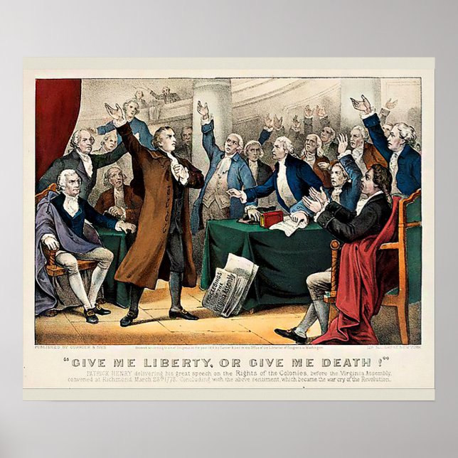 Póster "Dê-me liberdade ou me dê a morte!" (Frente)