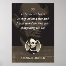 Dê-me seis horas para cortar uma árvore