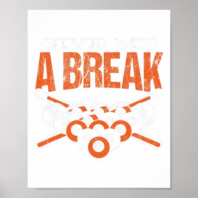 Poster Dê-Me Uma Piscina De Quebra (Frente)