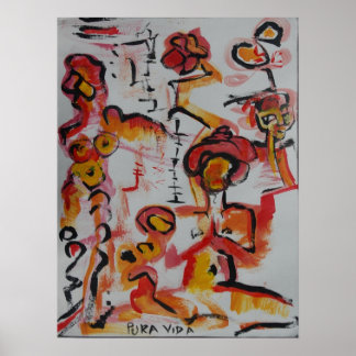 Poster de Meditação Pura Vida