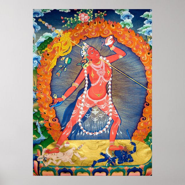 Poster de Meditação Vajra Yogini (Frente)