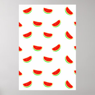 Poster de melancia, poster de fruta, fruta tropica