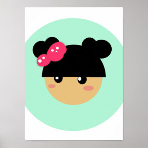 poster de menina kawaii