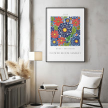 Poster de Mercado de Bloqueio de Flor