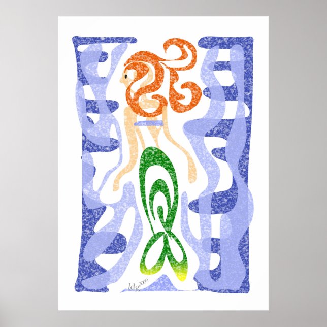 Poster de Mermaid Swirl (Frente)
