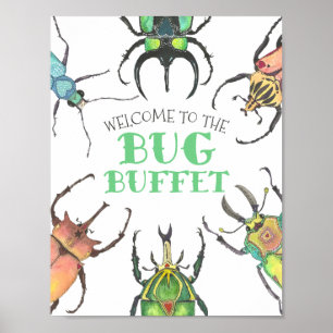 Poster de Mesa de Comida de Parte de Buffet do ins