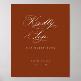 Poster de Mesa de Sinal de de Evento de Recepção d