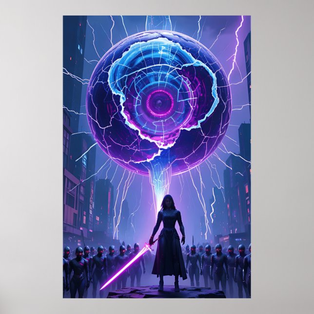 Poster de Metamorfosis Sci-Fi - Guerreiro Fúturo (Frente)