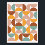 Poster de Minimalismo Negrito de Semicírculos Colo<br><div class="desc">Semicírculos Coloridos Minimalismo Negrito</div>