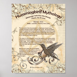 POSTER DE MITOLOGIA HUMMINGBIRD
