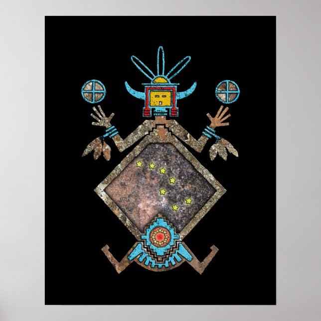 Poster de mitologia Navajo (Frente)