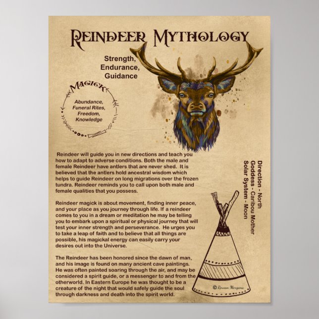 POSTER DE MITOLOGIA REINDEER (Frente)