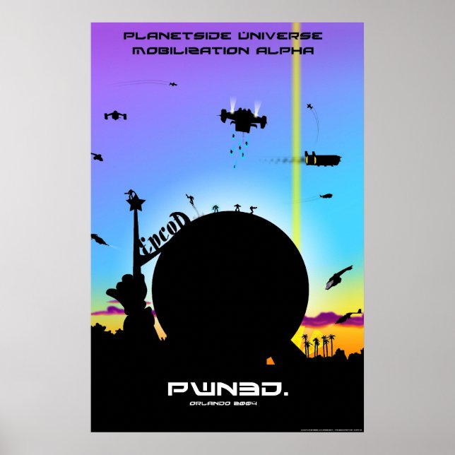 Poster de Mobilização do Universo PlanetSide (Frente)