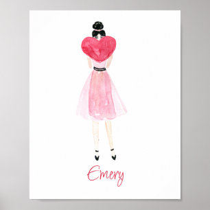 Poster de Moda de Coração de Água