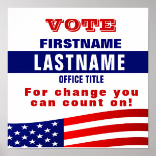 Poster de Modelo da campanha personalizada