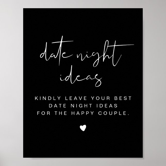 POSTER de Modelo de placa noturna com data de iníc (Frente)
