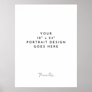 poster de Modelo vertical 18x24"