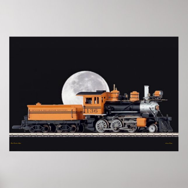 Poster de Mogule de Locomotiva a Vapor (Frente)