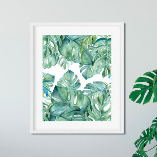 Poster de Monstera de Aquarela