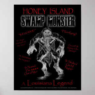 Poster de Monstro do Pântano da Ilha Honey Island
