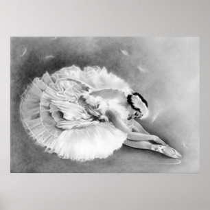 Poster de morte da cisne da bailarina