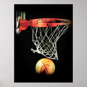 Poster de Motivação de Basquete de Tendência Espec