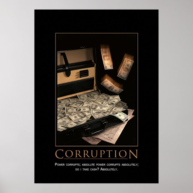 Poster de Motivação de Corrupção (Frente)