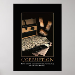 Poster de Motivação de Corrupção