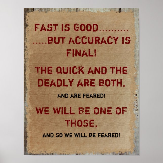 Poster de Motivação de Desenhar Rápido (Frente)