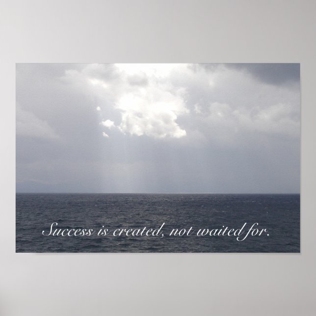 Poster de Motivação de Êxito (Frente)