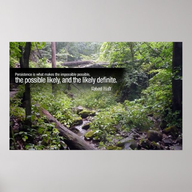 Poster de Motivação de Persistência (Frente)