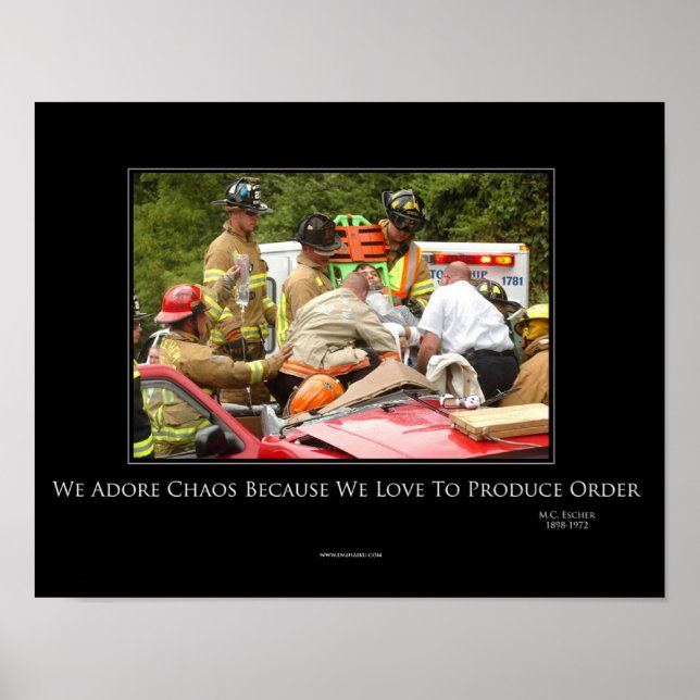 Poster de Motivação do Caos (Frente)