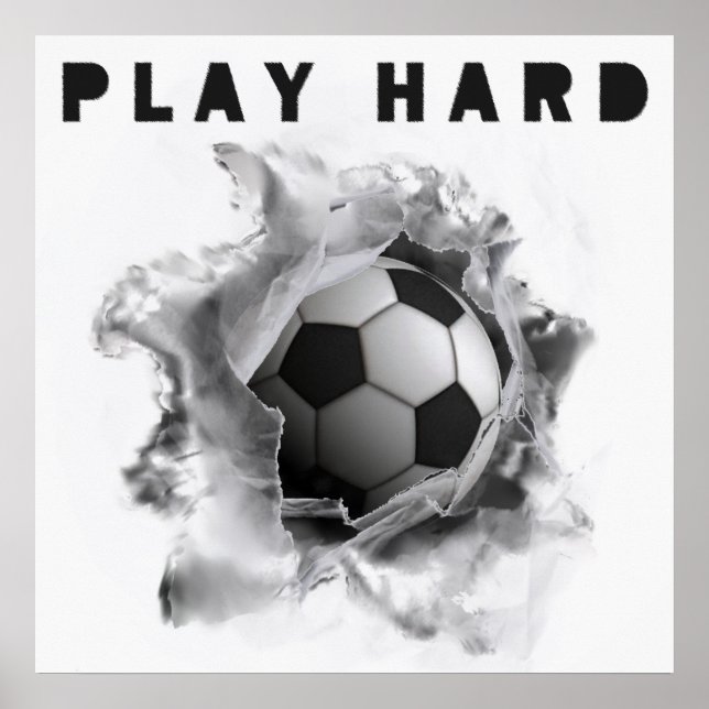 Poster de Motivação do Futebol de futebol (Frente)