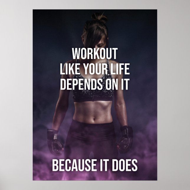 Poster de Motivação do Workout (Frente)