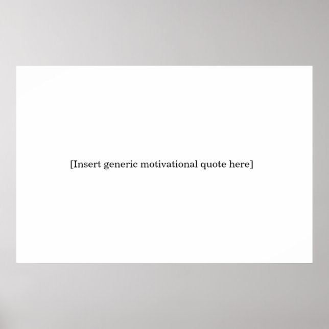 Poster de Motivação Genérica (Frente)