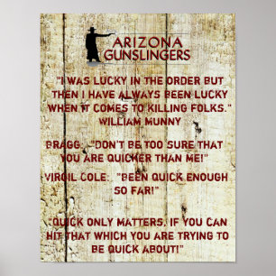 Poster de Motivação para Desenhar Rápido Cowboy