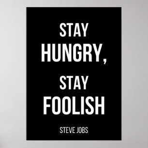 poster de motivação simples, preto e branco