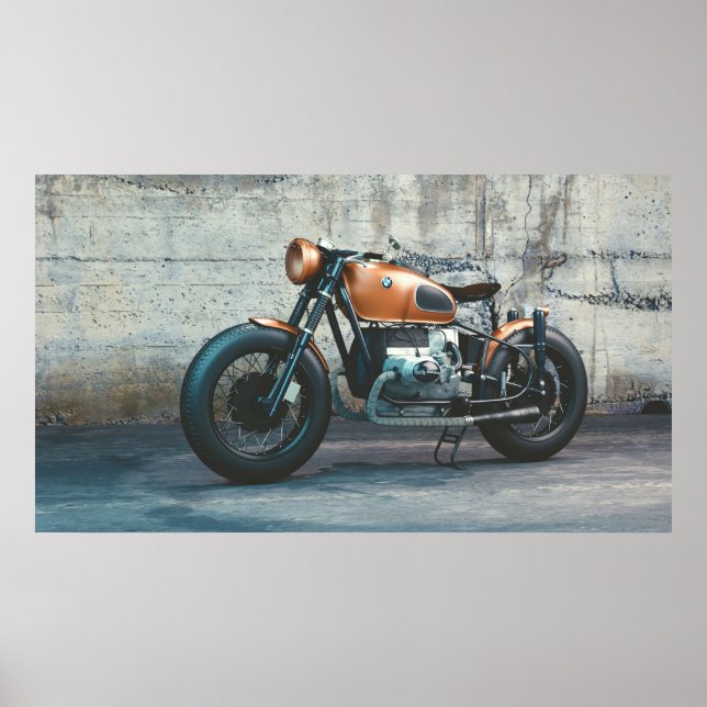 Poster de motocicleta BMW (Frente)