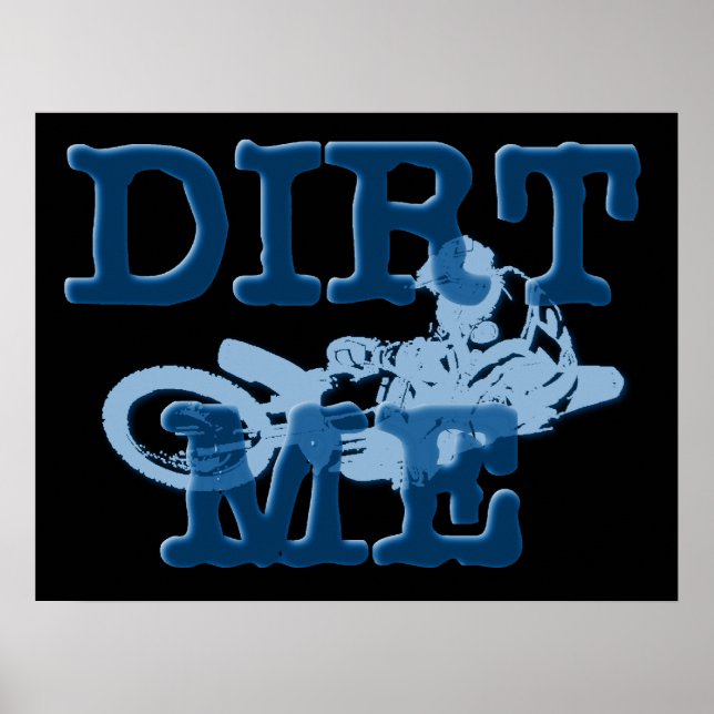 Poster de motocross Dirt Me (Frente)