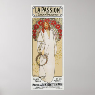 Poster de Mucha: Paixão do La a paixão do cristo
