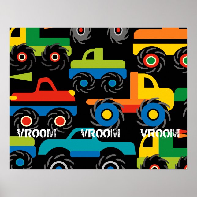 Poster de Muro de Caminhão Grande Monstro para a S (Frente)