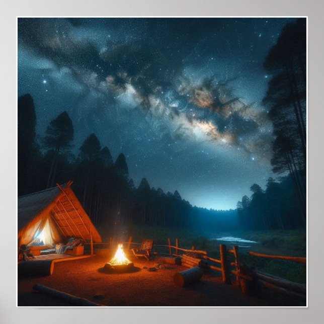 Poster de Muro de Campsite Personalizado (Frente)