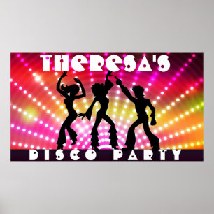 Poster de Muro do Partido de Dança Disco