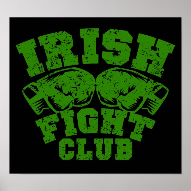 Poster de Muro Gráfico de Arte Irlandesa FC $ 24,9 (Frente)