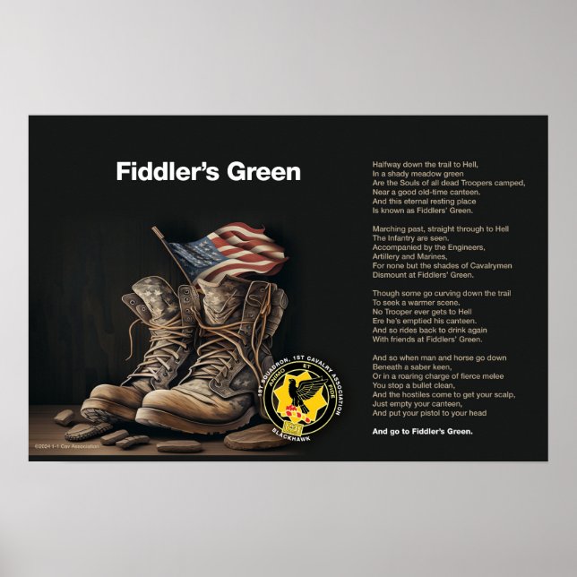 Poster de Muro Verde de Fiddler (Frente)