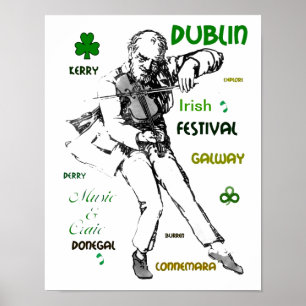 Poster de música irlandesa